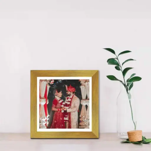 Custom 8x8 Collage Photo Frame with Message