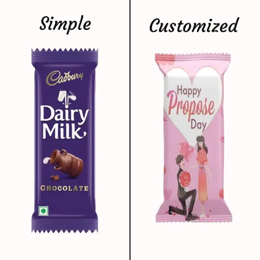 Dairy Milk Delight with Personalized Wrapper Pack -10